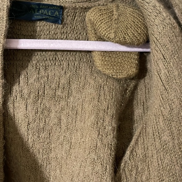 100% baby alpaca luxury cardigan robe - Picture 4 of 9